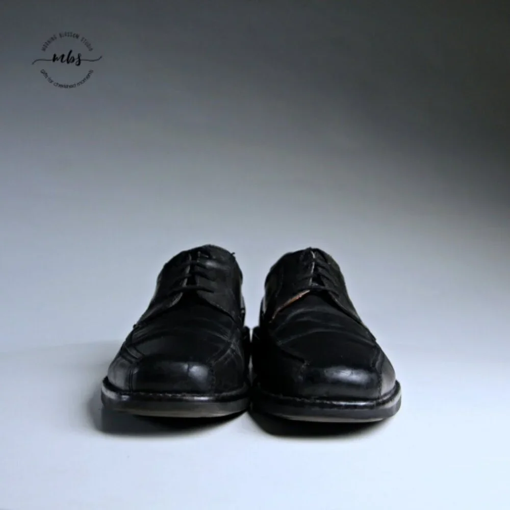 Ecco Lace‎ Up Leather Dress Shoes Black Men 12 - 12-5